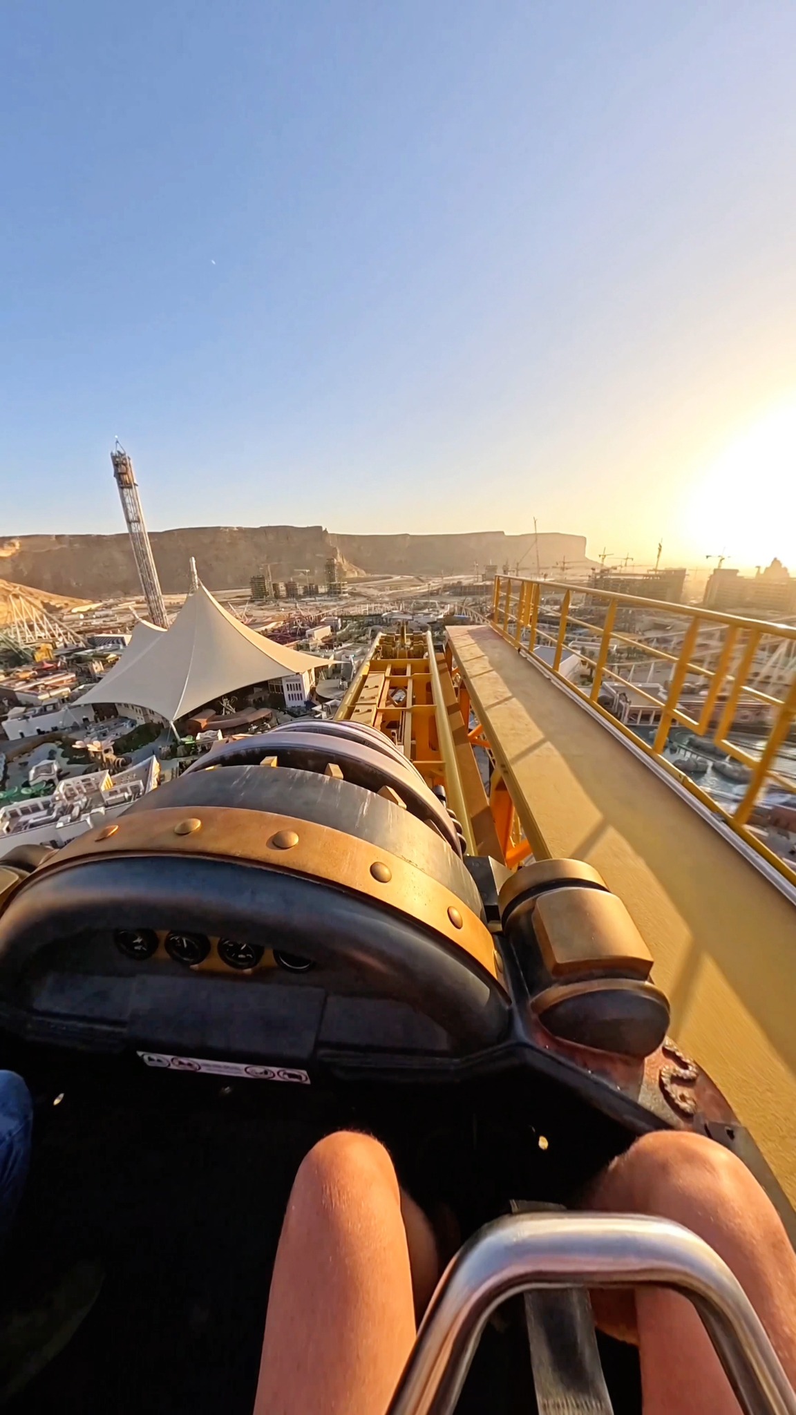 WORLD'S TALLEST TILT ROLLER Coaster - Iron Rattler! At the beautiful ...
