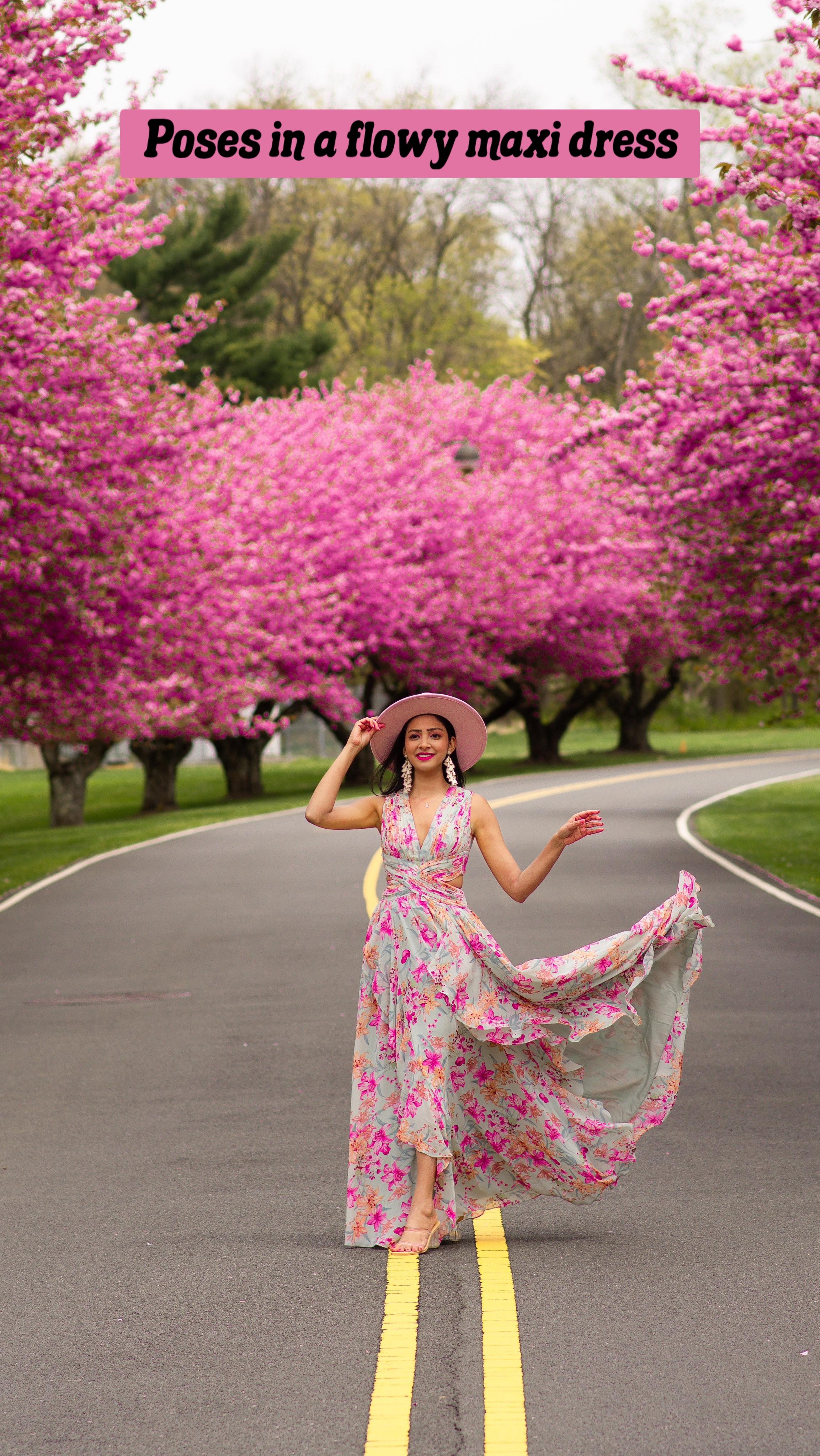 cute dress poses 3 in a Flowy Maxi for Spring Photoshoot in New Jersey cute instagram poses in a dress Our Top 25 1920s Price_$400 to $599 (AUD) a sleek inner lining SIZ:5