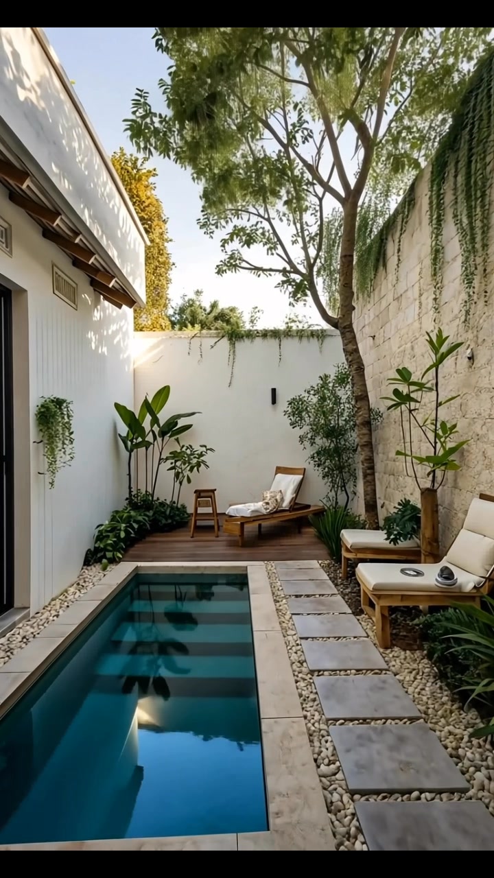 Piscina en patio trasero 😍😘😘 #piscina #fypシ゚viralシfypシ゚ #ideasdejacuzzi ...