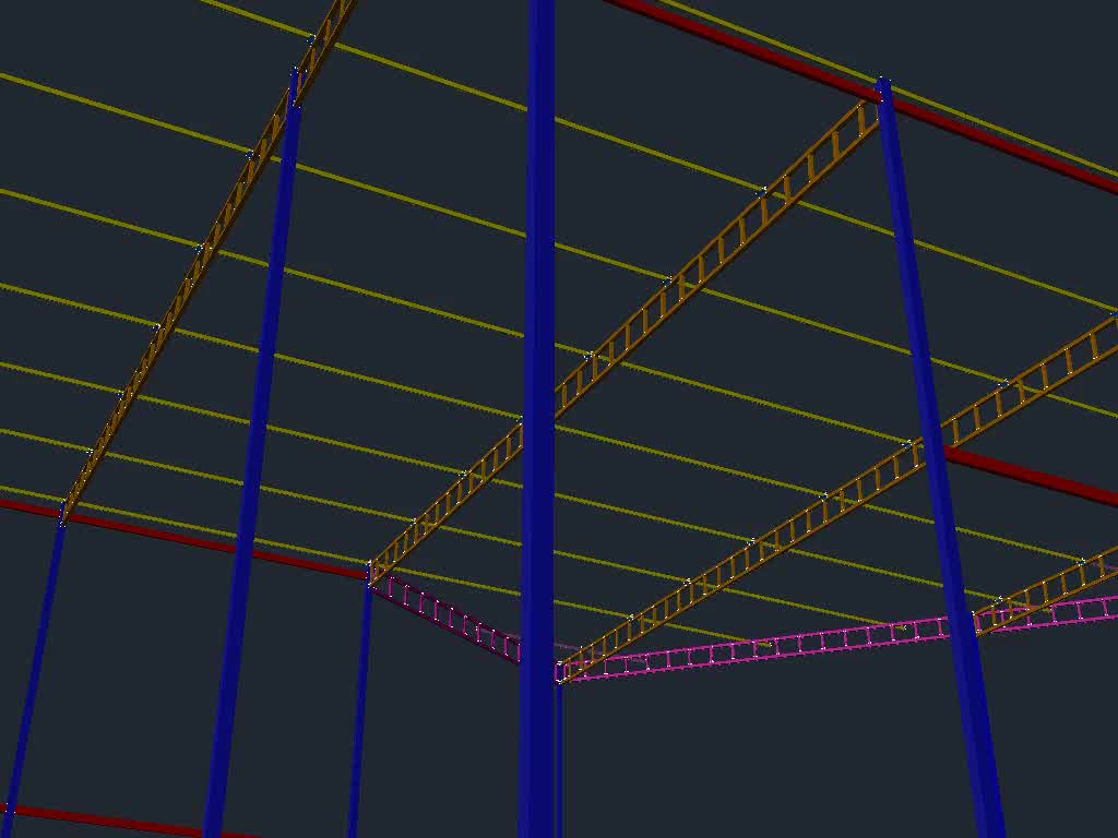 👷 ... MODELADO ESTRUCTURAL... 👷 ☑️ Techo tubular reticulado : 350 m2 ☑️ ...