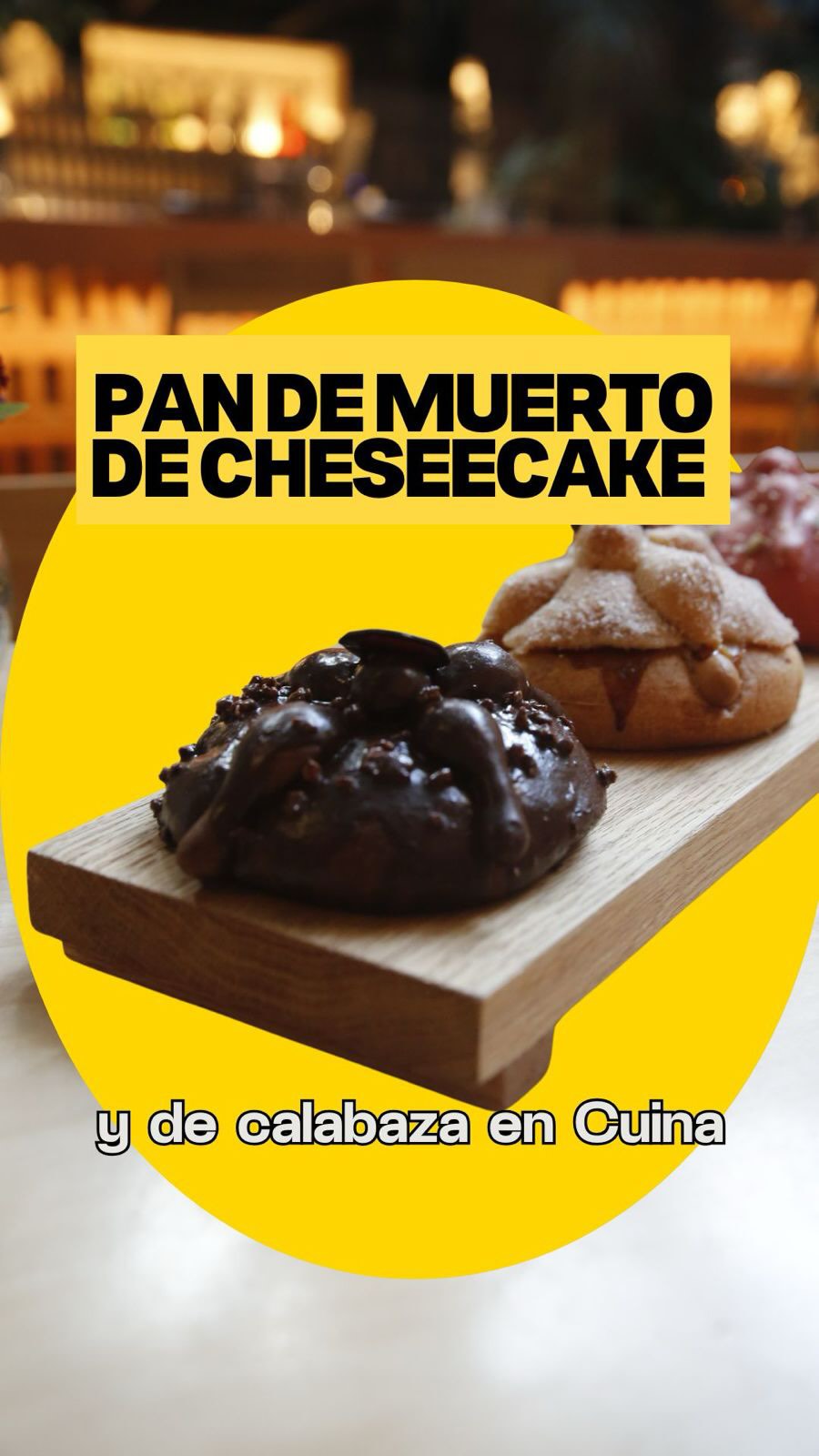 ¡Pan de muerto de cheesecake con frutos rojos! 😍 En nuestra ruta por ...