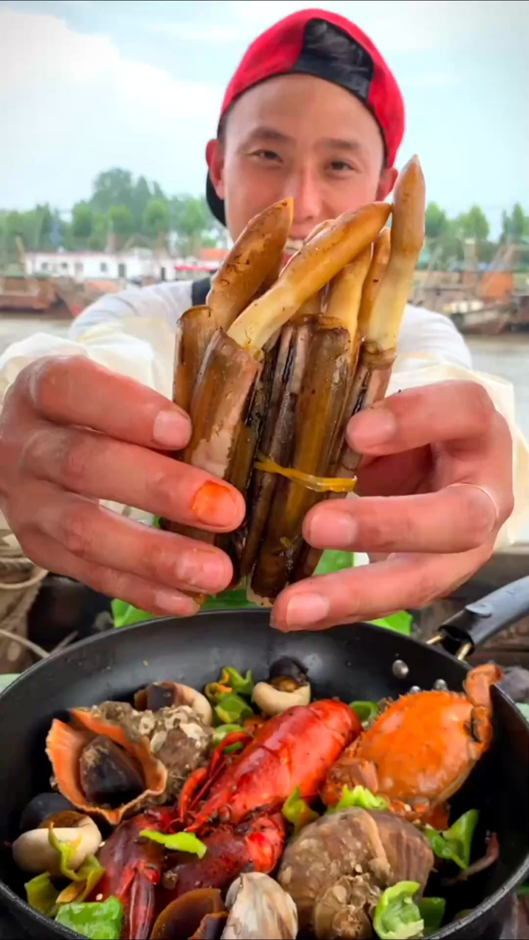 ASMR Eating Show Seafood Boil🦞 #sea #seafood #seafoodboil #ftb #yfp # ...