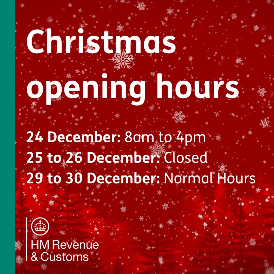 Christmas opening hours reminder. Wednesday 24 December | 8am to 4pm ...