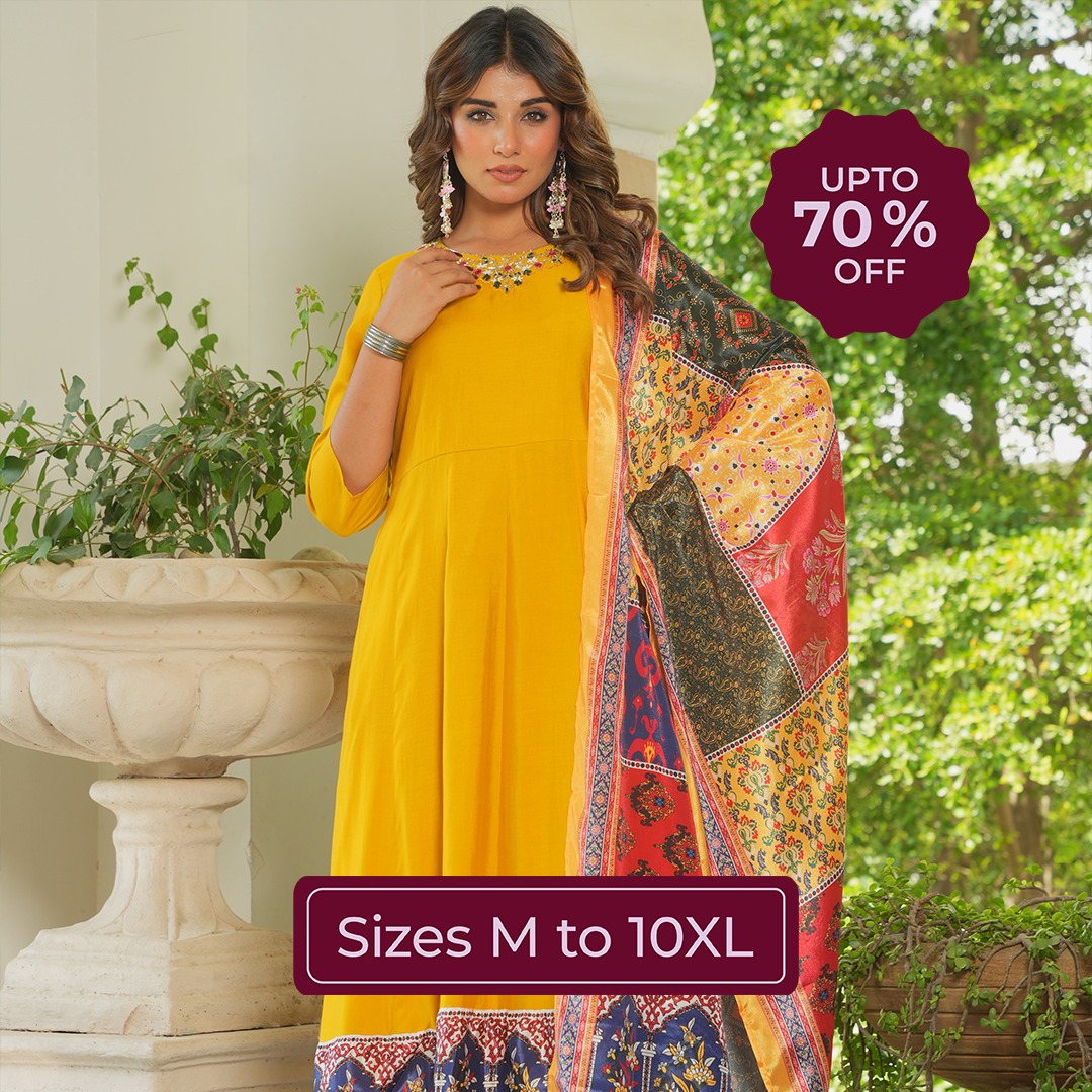👗 M to 10XL Size Kurta Sets @70% off 🛍️ Buy Different Sizes in Kurta ...