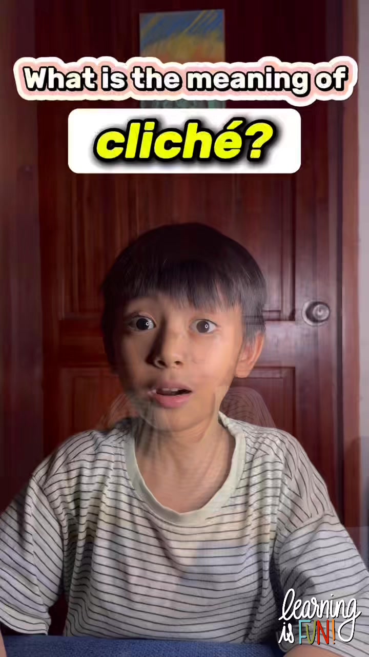 What is the meaning of cliché? Ow, cliché. Learning is fun #English # ...