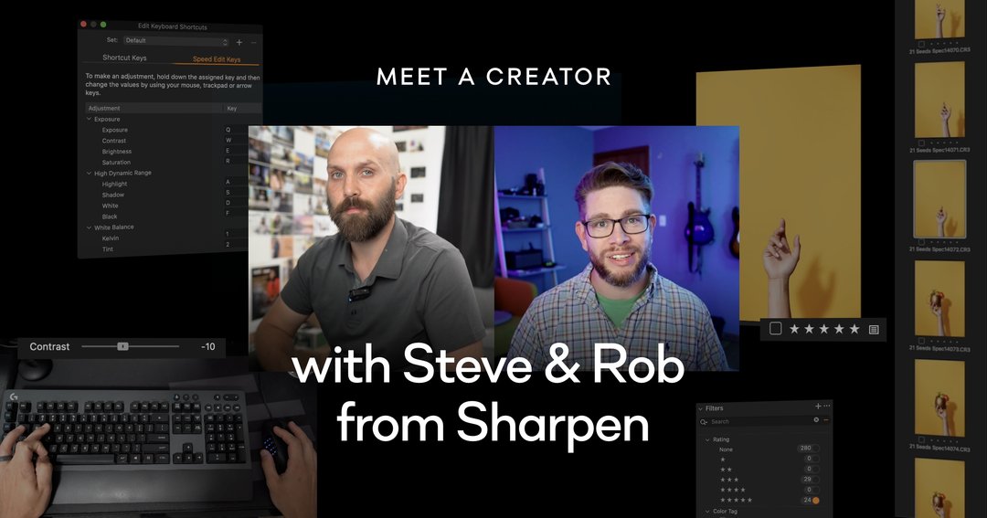 Meet a Creator with Steve & Rob from Sharpen Learn how to edit and ...