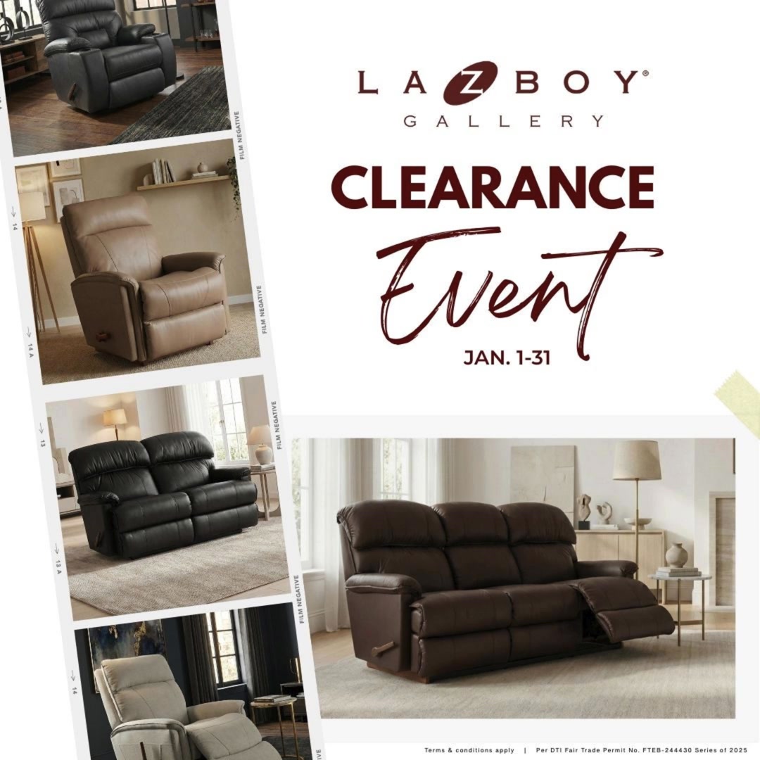 Get great deals at the La-Z-Boy Clearance Event this Jan. 1-31! 🤩 Start ...