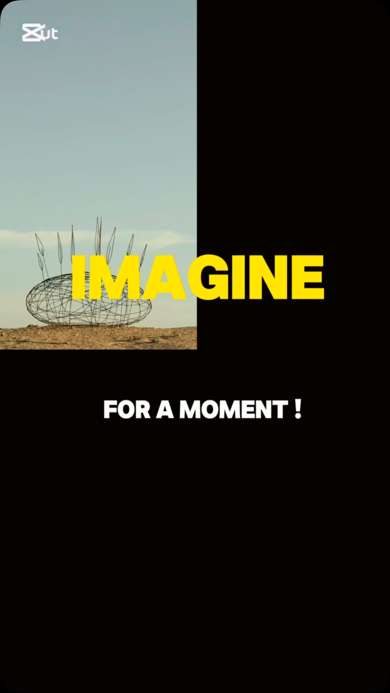 Imagine …for a moment …your story starts - & ends - right here ...