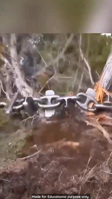 Land clearing chain #viralreelschallenge #knowledge #reelschallenge # ...