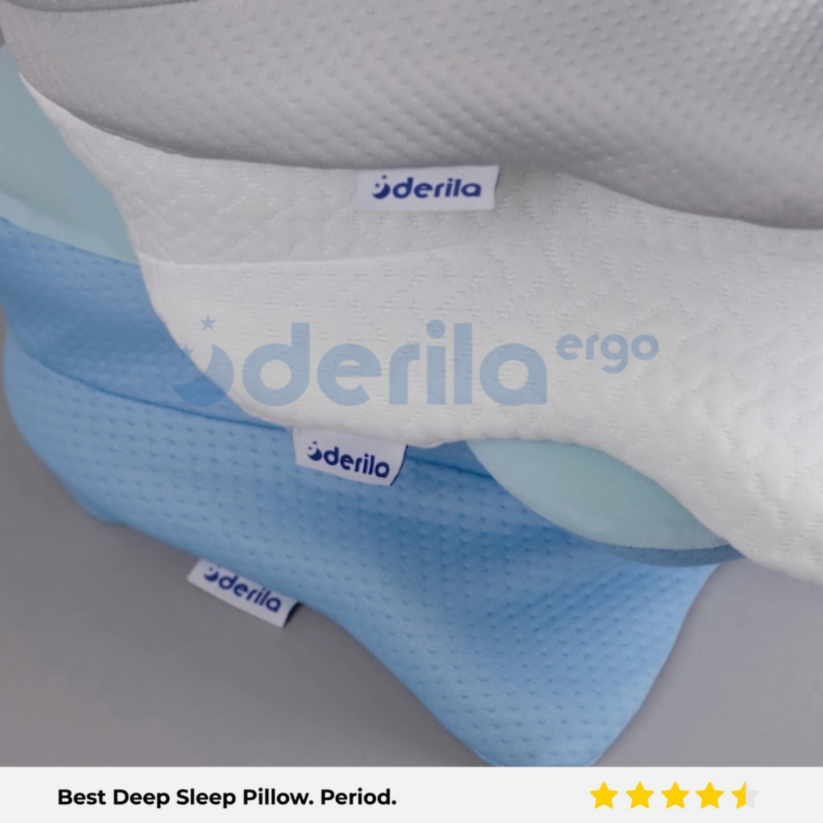New Derila Ergo Pillow: Best Deep Sleep Pillow for Neck Pain Relief