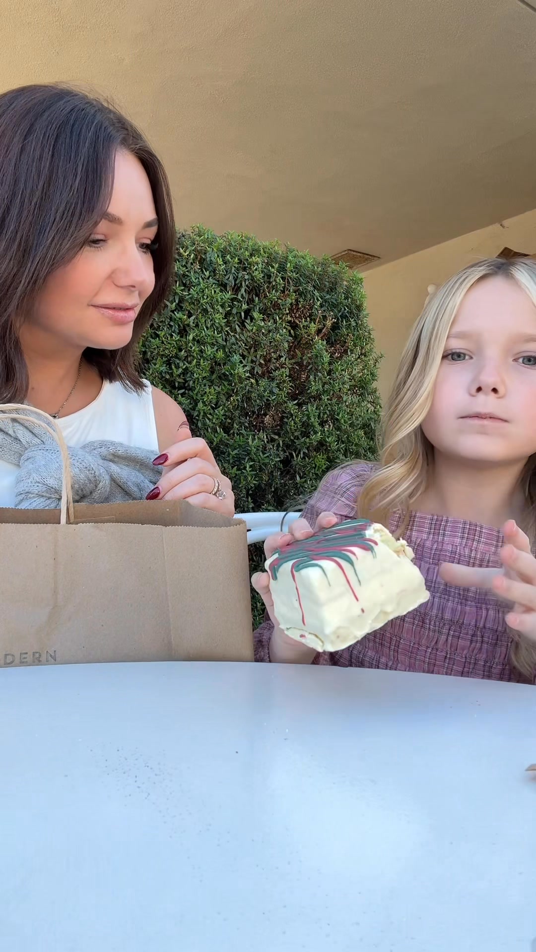 We found a totally gluten free bakery and Millie is putting the treats ...