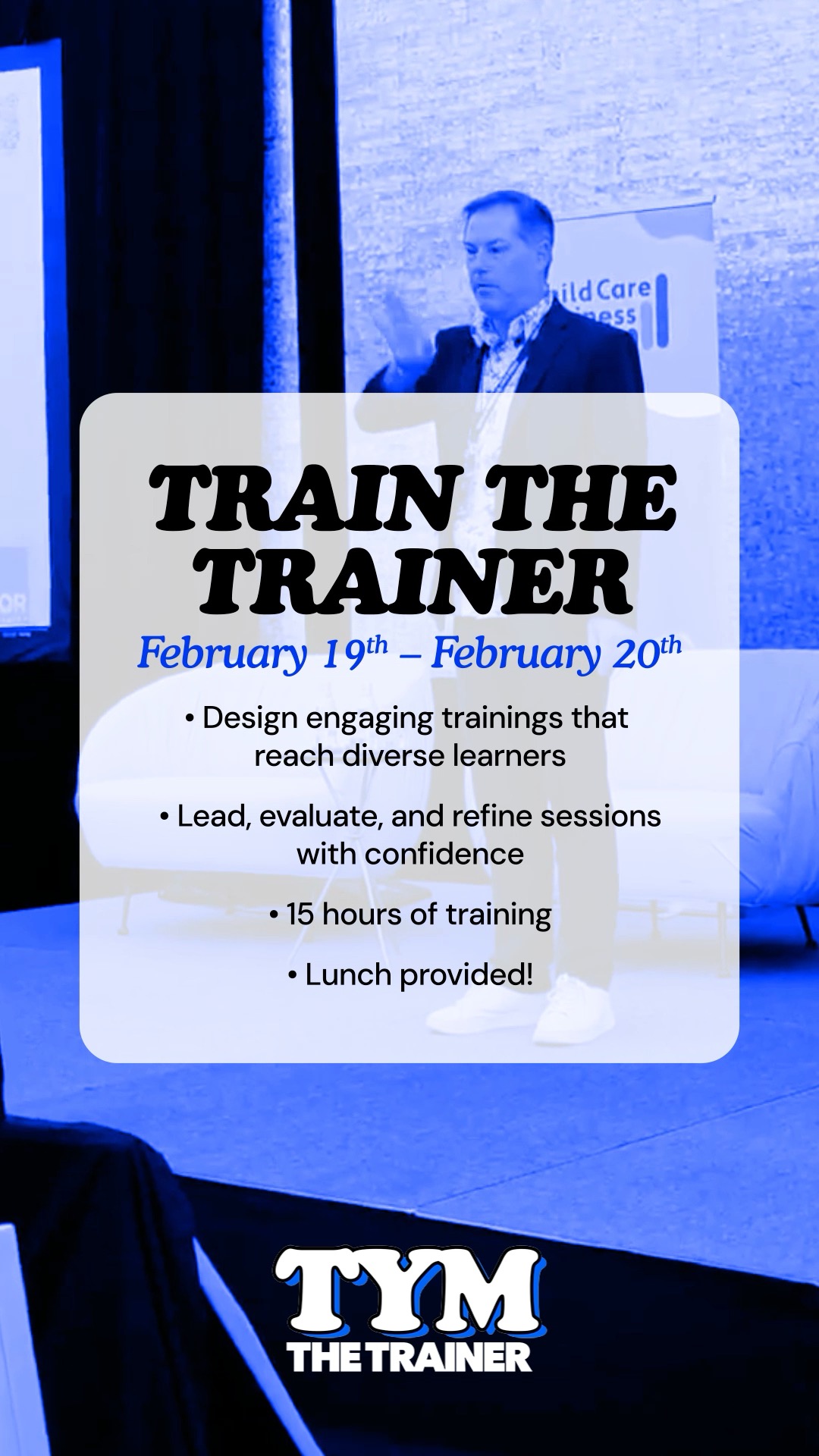 7 days away! Our Train the Trainer course equips educators, trainers ...