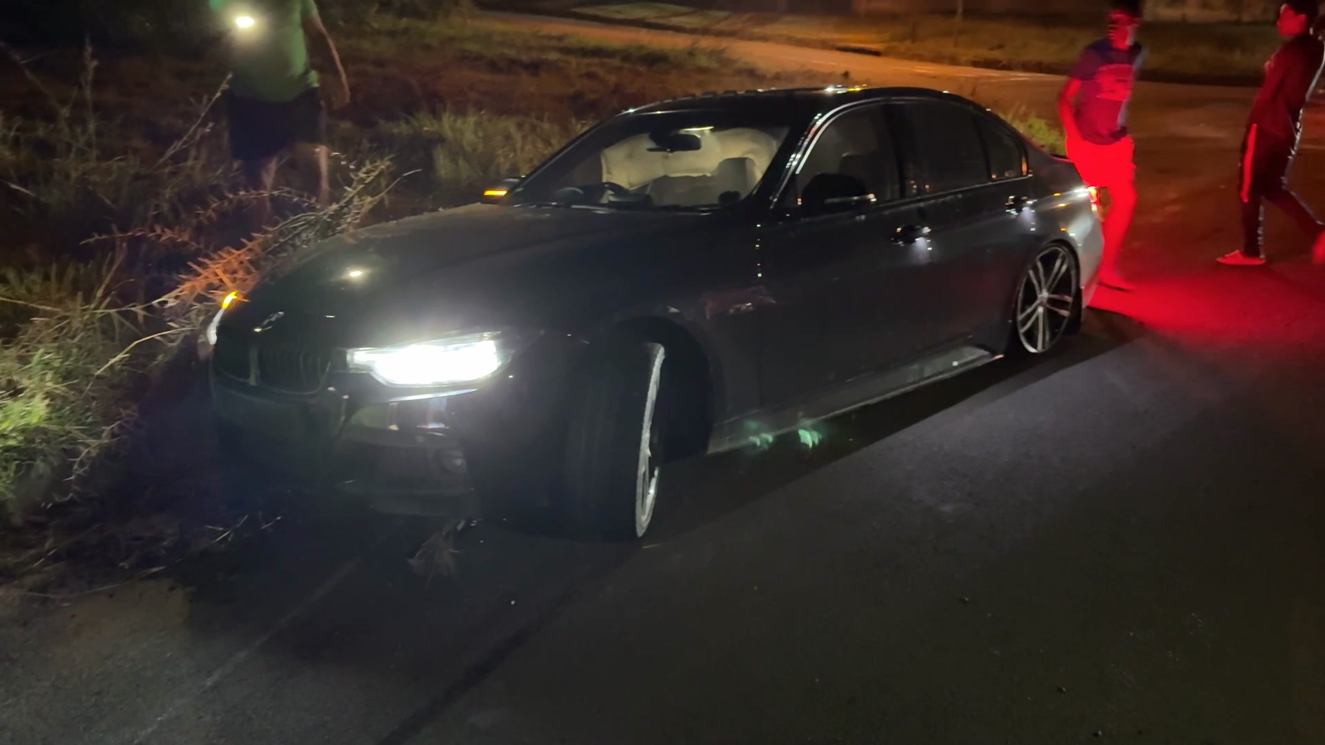 The driver of a brand new BMW lost control while traveling down Gelofte ...