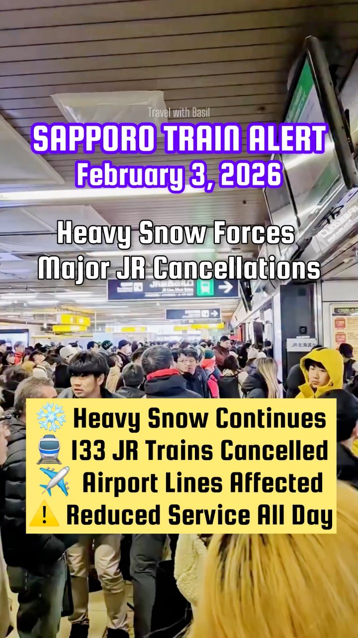 𝐉𝐑 𝐇𝐨𝐤𝐤𝐚𝐢𝐝𝐨 𝐒𝐞𝐫𝐯𝐢𝐜𝐞 𝐔𝐩𝐝𝐚𝐭𝐞 (𝐅𝐞𝐛 𝟑) JR Hokkaido has announced all-day ...