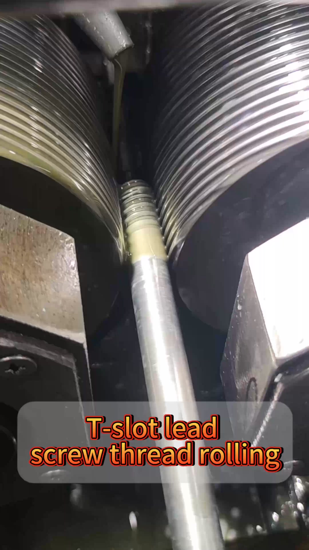 T-slot lead screw thread rolling #thread#threadrollingmachine# ...