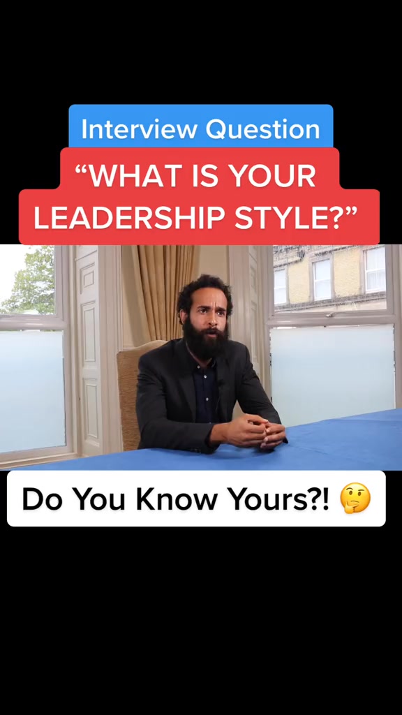 “What is your leadership style” interview question and example answer # ...