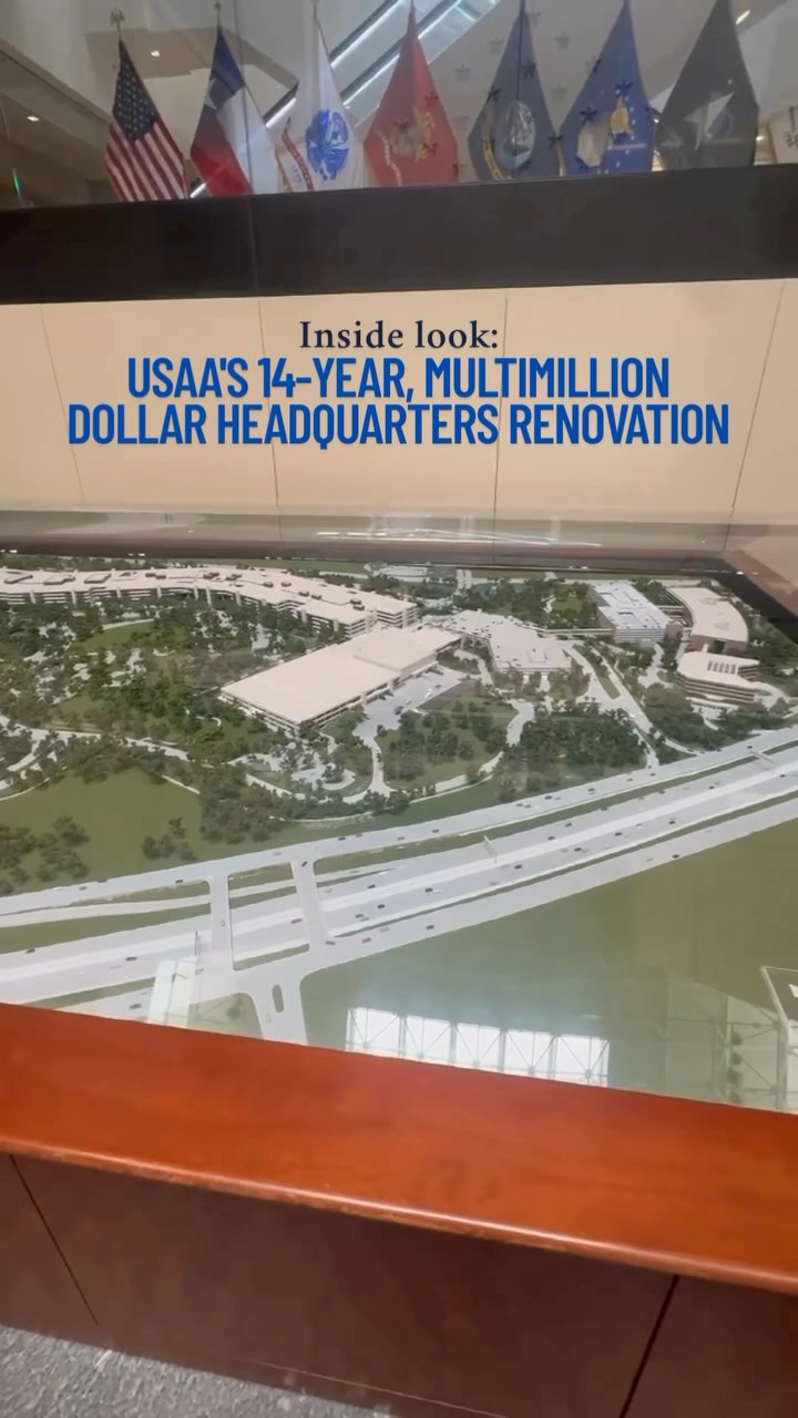 🦺USAA headquarters in San Antonio is undergoing a massive renovation ...