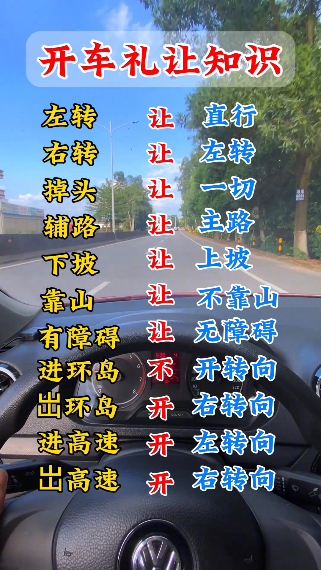 開車上路禮讓知識#新手上路 #駕駛技巧 #汽車知識分享 #帶你懂車 | PS新手 | Facebook