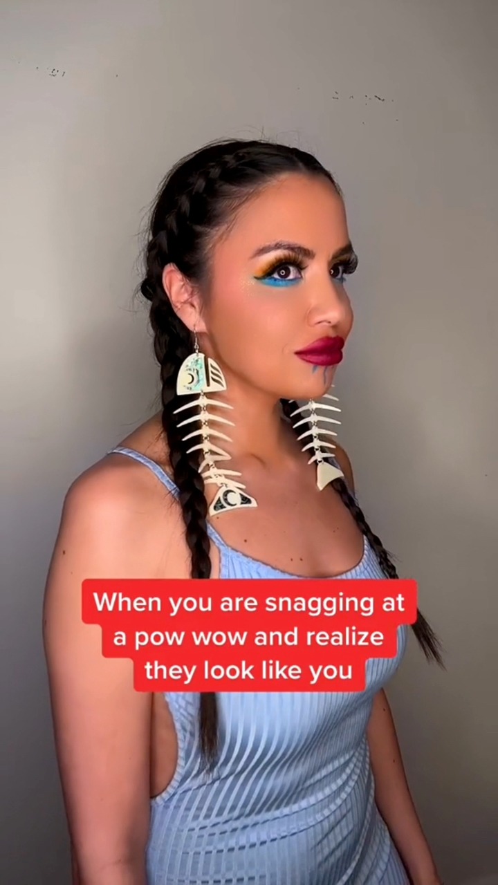 When you are snagging at a pow wow and realize that they look like you ...