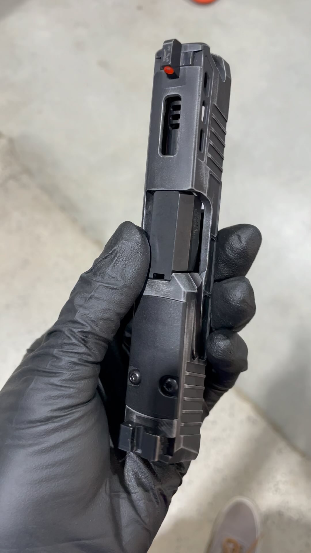Sig P365 380 with Predator milling package, barrel porting, and