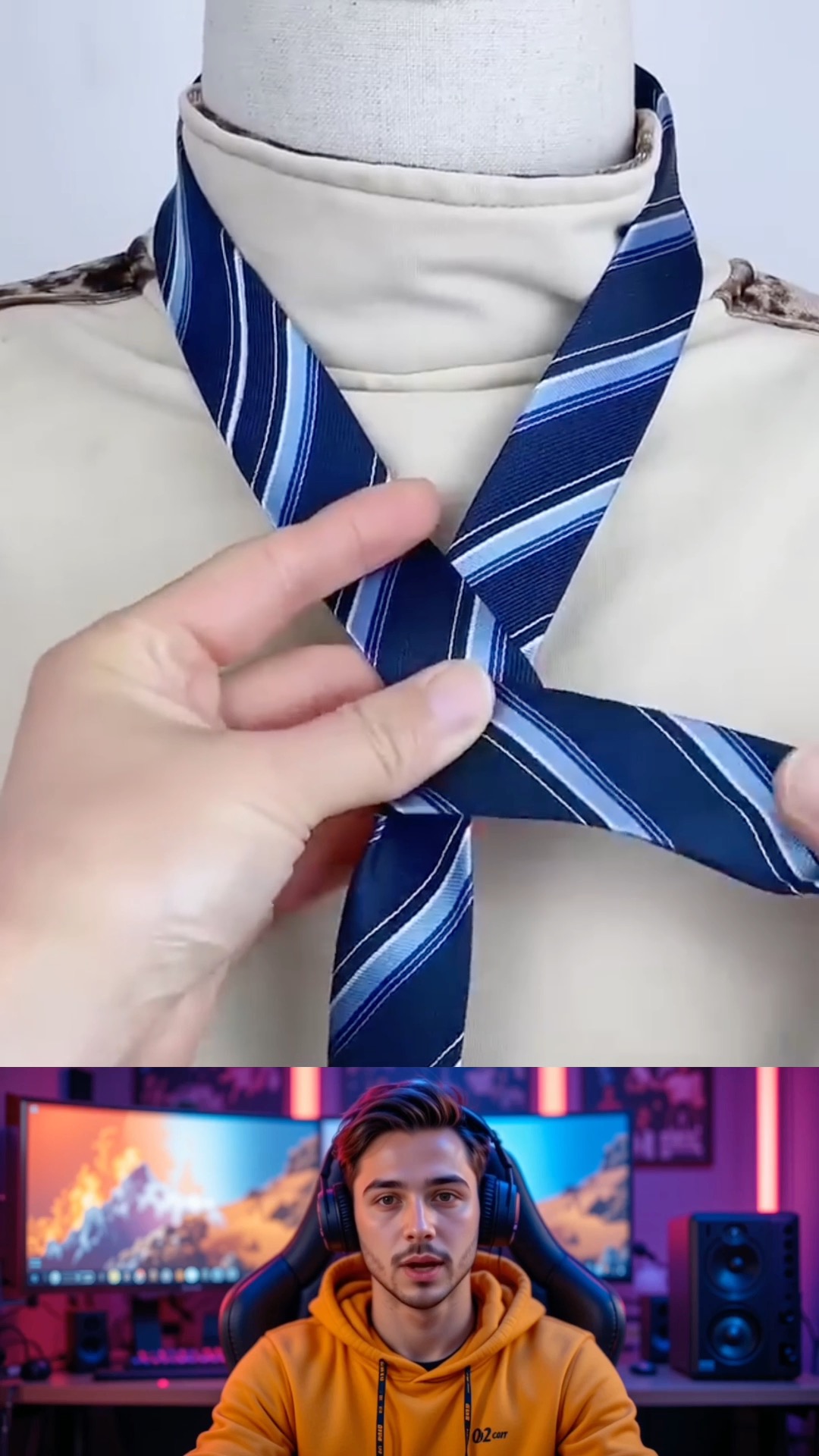 The lightning tie knot hack 👔⏱️#trend #reelsviralシ #trendingpost ...