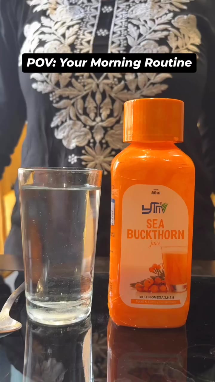 Our Morning Routine!!!, ., ., ., ., ., ., ., ( Sea Buckthorn, Vitamin C, Omega Fatty Acids, Glowing Skin, Immunity Booster ), ., #ytmindia #ytmindiaofficial #diabetes #morningroutine #glowingskin 