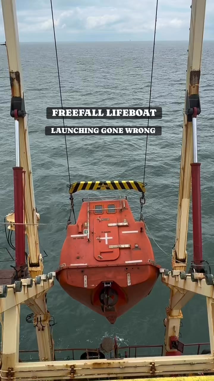 Freefall Lifeboat Launching gone wrong | Pinoy Marinero