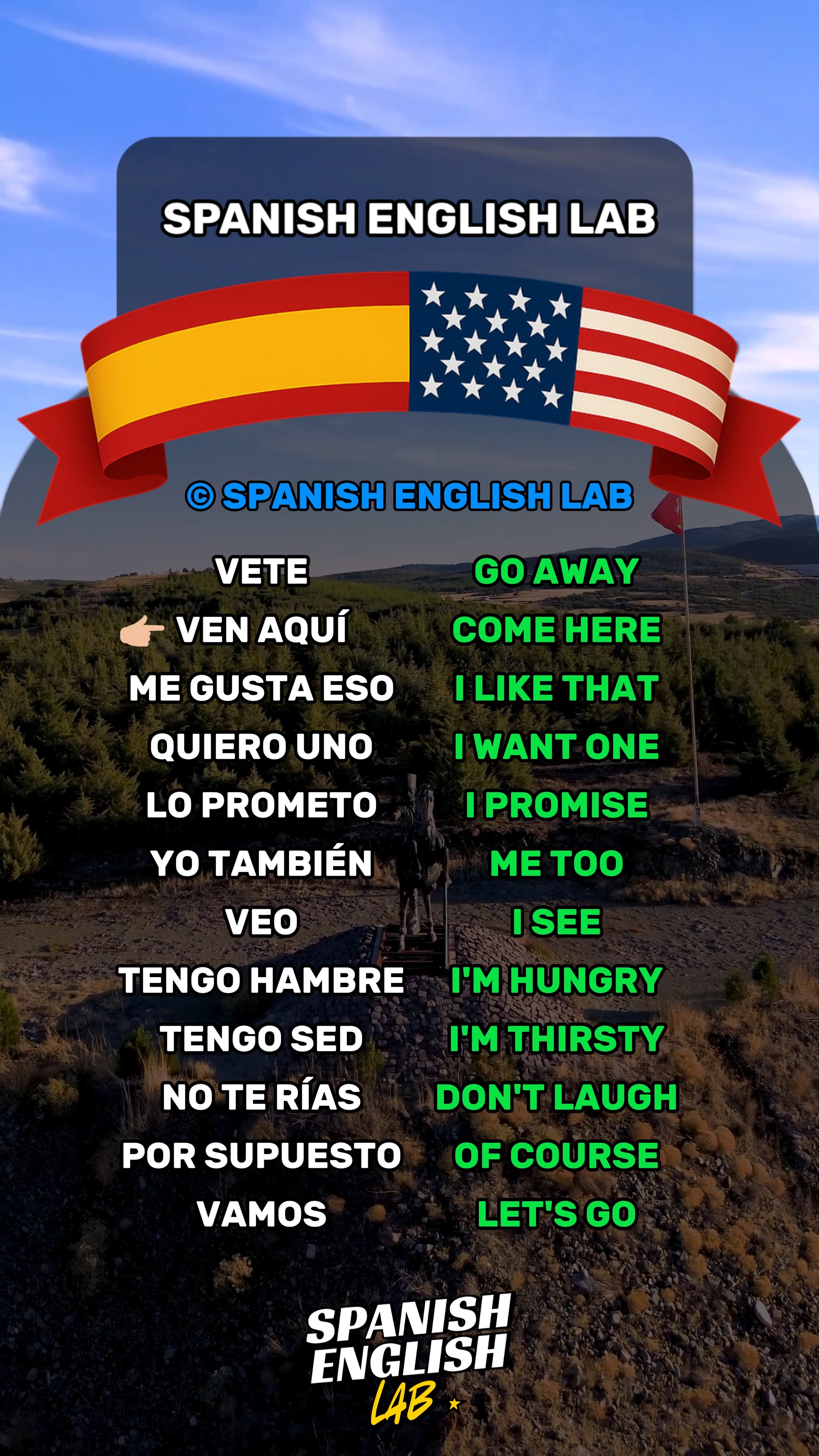 Learn Spanish : Common Spanish phrases Follow us 🇪🇸 #spanish #español # ...