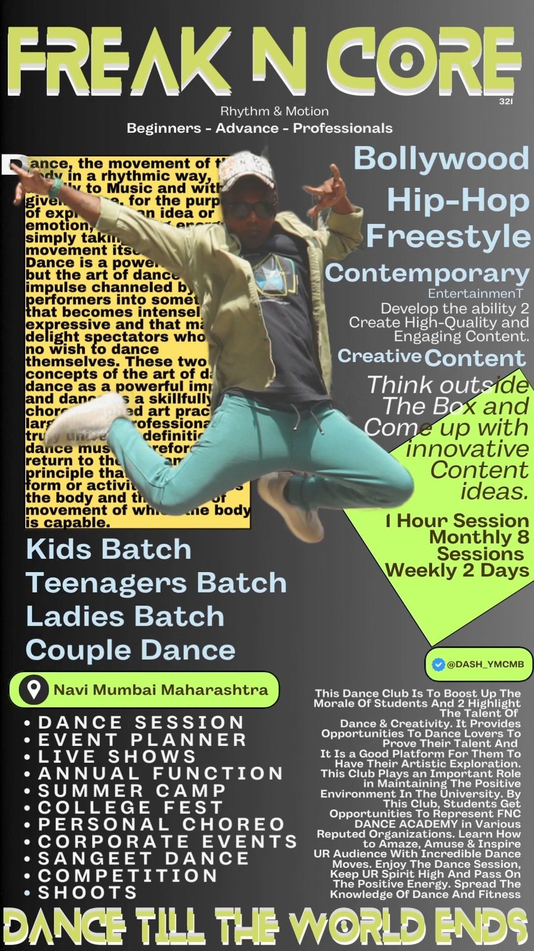 Freak N Core Dance Academy | Navi Mumbai (New Mumbai)