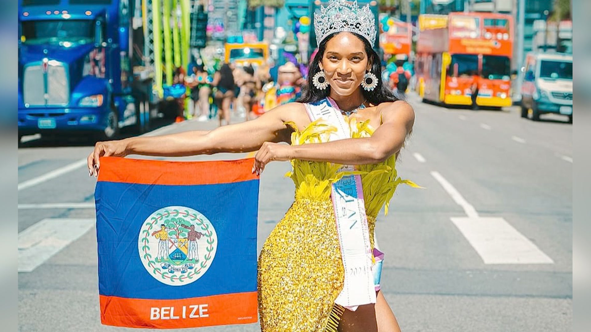 Miss Caribbean LA, Jahmea Bent, Visits Belize Twenty-five-year-old ...