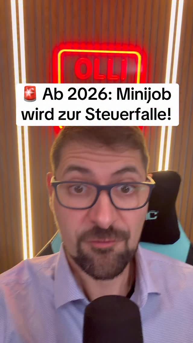 🚨 Vorsicht Steuerfalle Minijob ab 2026! Der Mindestlohn steigt auf 13 ...