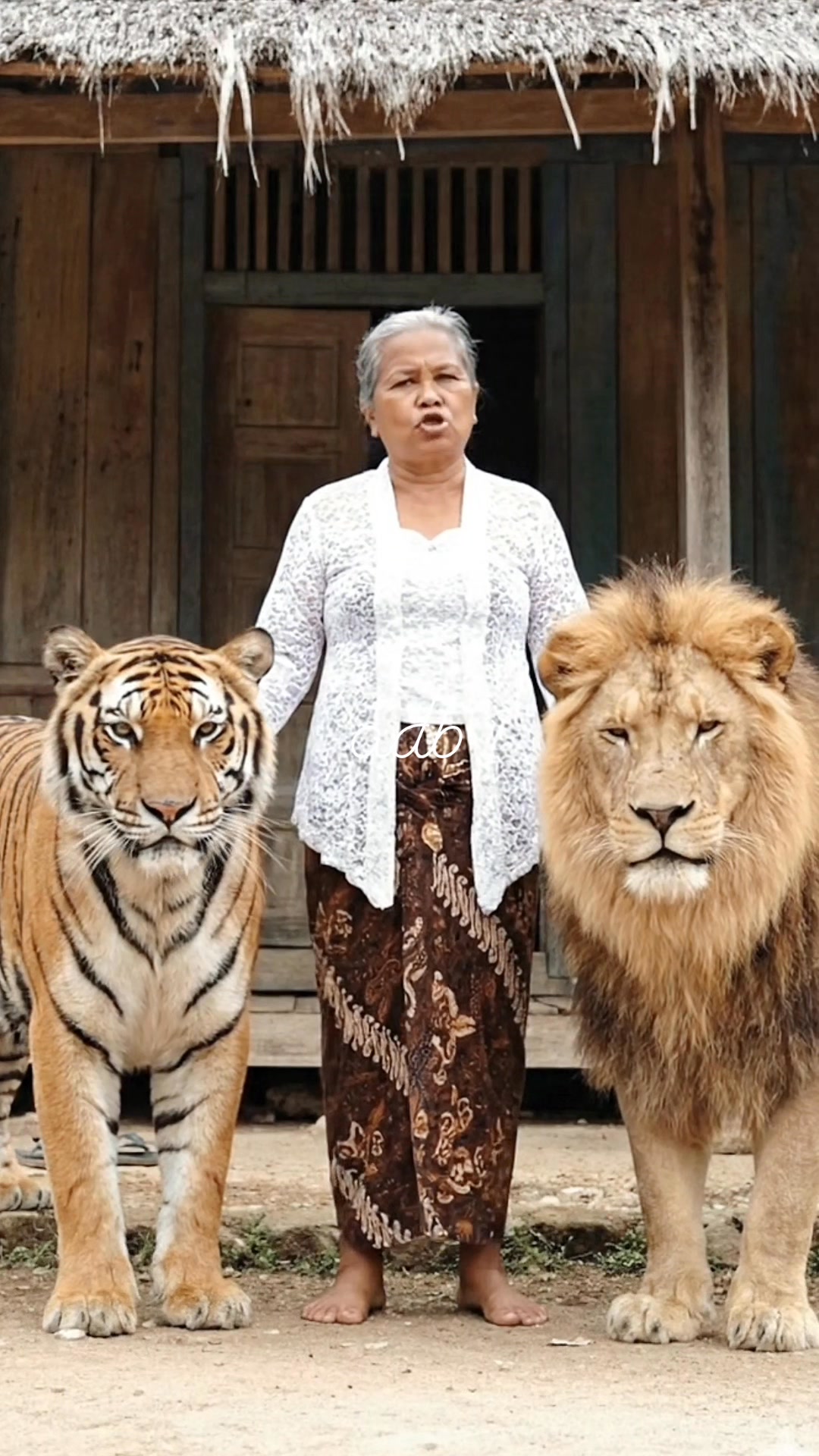 Awewe teu boga hargadiri😲. #nenekhebring #singa #harimau # #suasanadesa ...