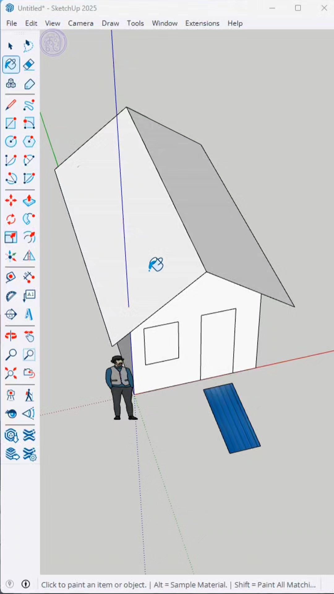 Sketchup Tutorial 🫢 Well Tools 1001bit creating Roof #sketchup # ...