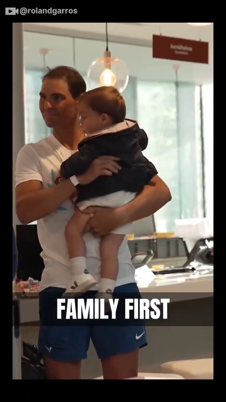 Rafa Nadal playing with Baby Rafa is the cutest thing you’ll see all ...