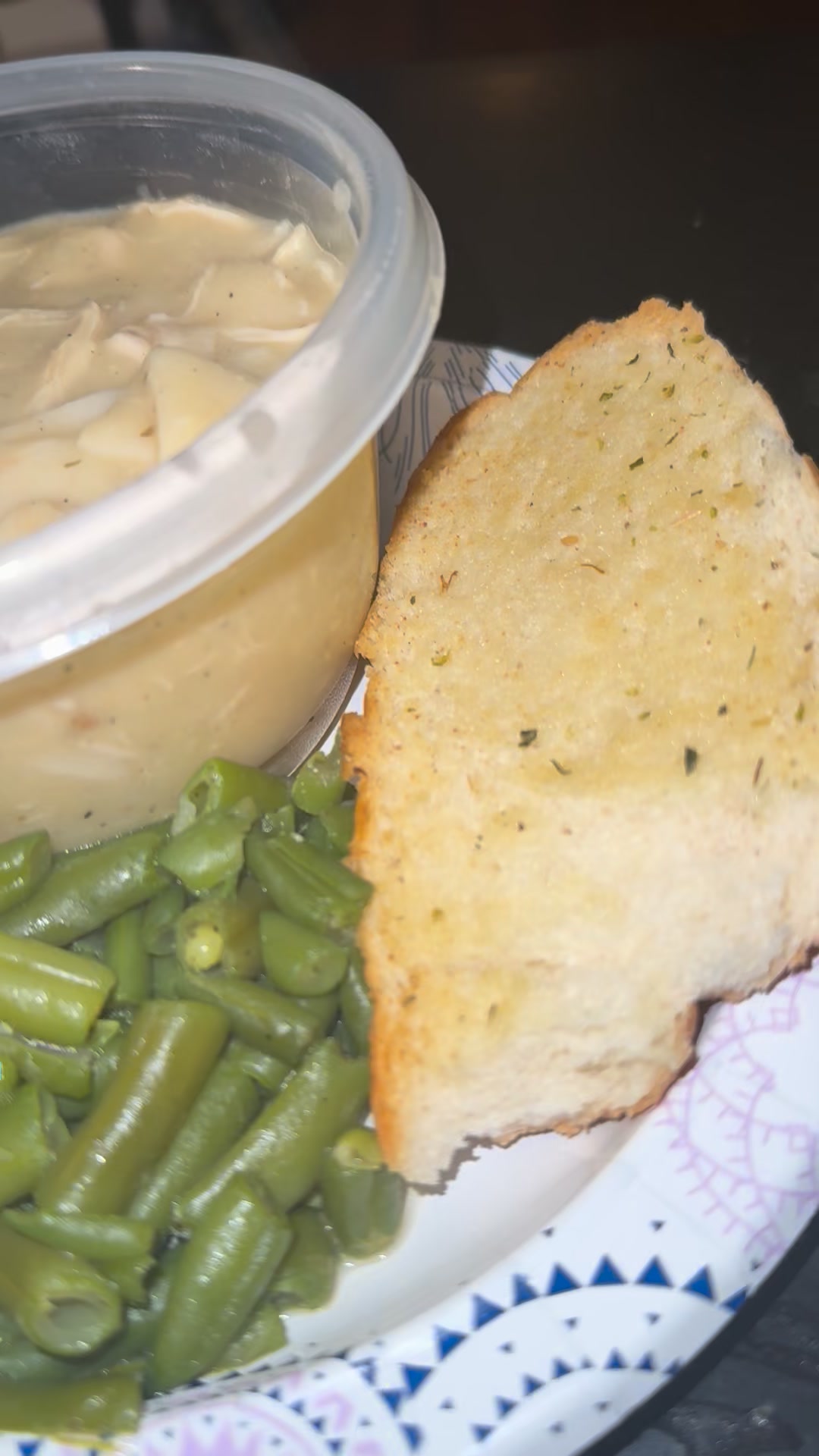 Homemade chicken and dumplings. Yes I made the dumplings from scratch ...