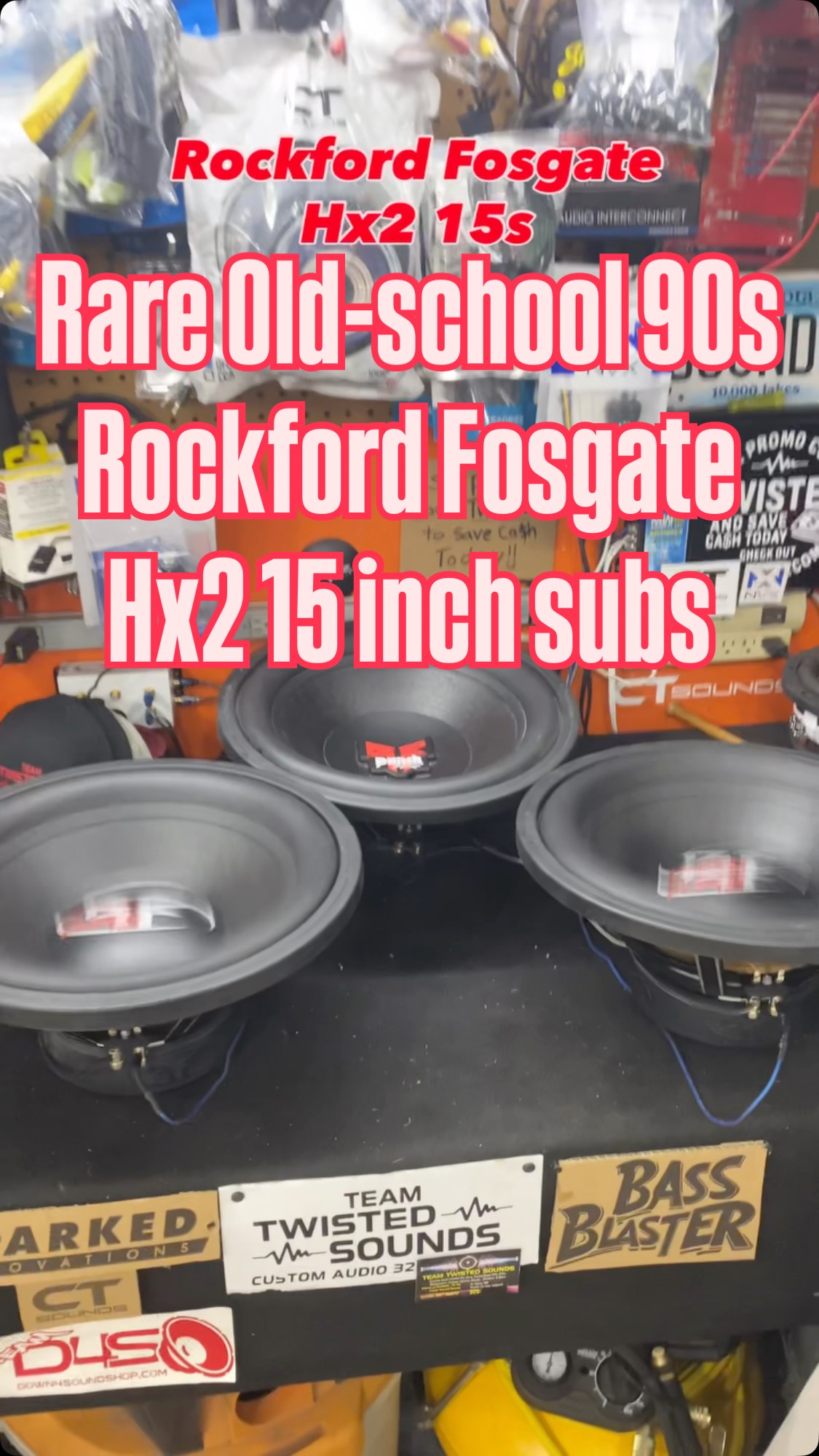 Rare 20+ year Old-school Car Audio, Rockford, Fosgate punch Hx2 15