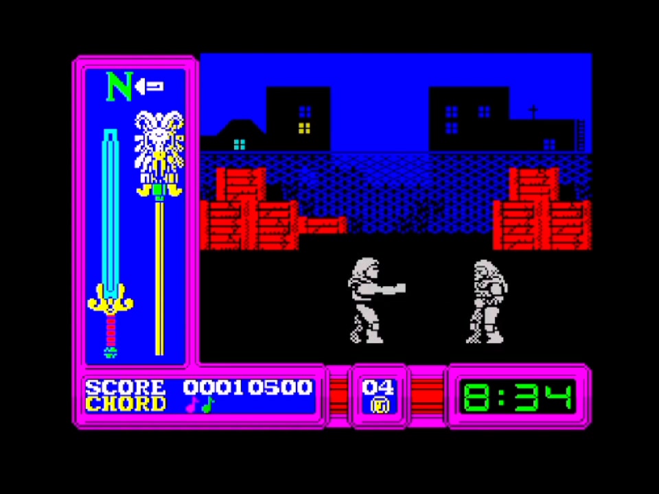 Masters of The Universe The Arcade Game ZX Spectrum loading screen