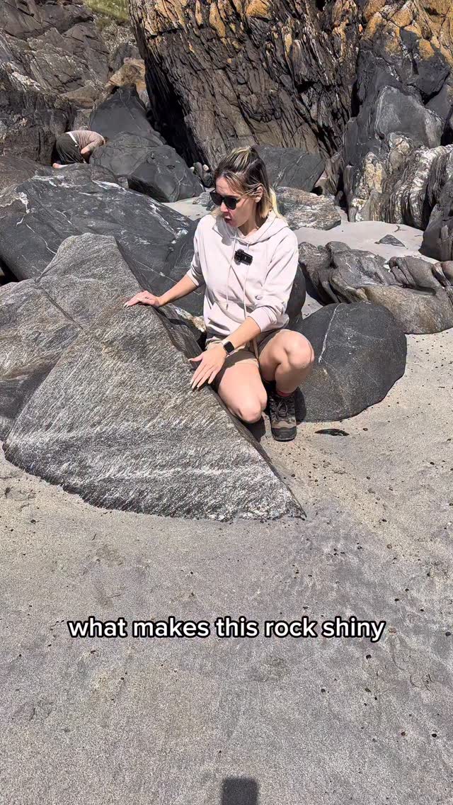 Ever wondered why some of the rocks in the highlands are shiny? This is ...