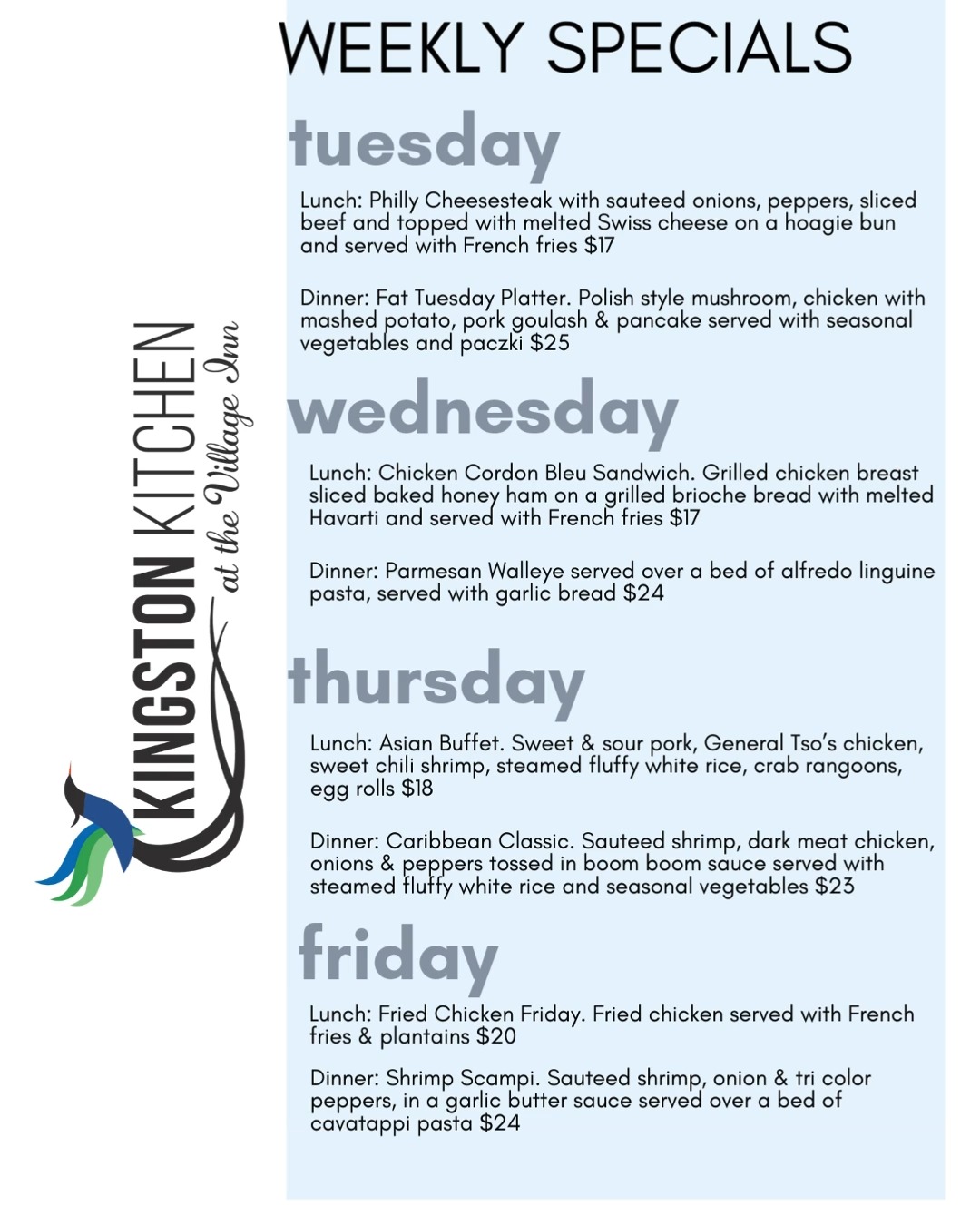 Kingston Kitchen at the Village Inn | Mackinac Island MI