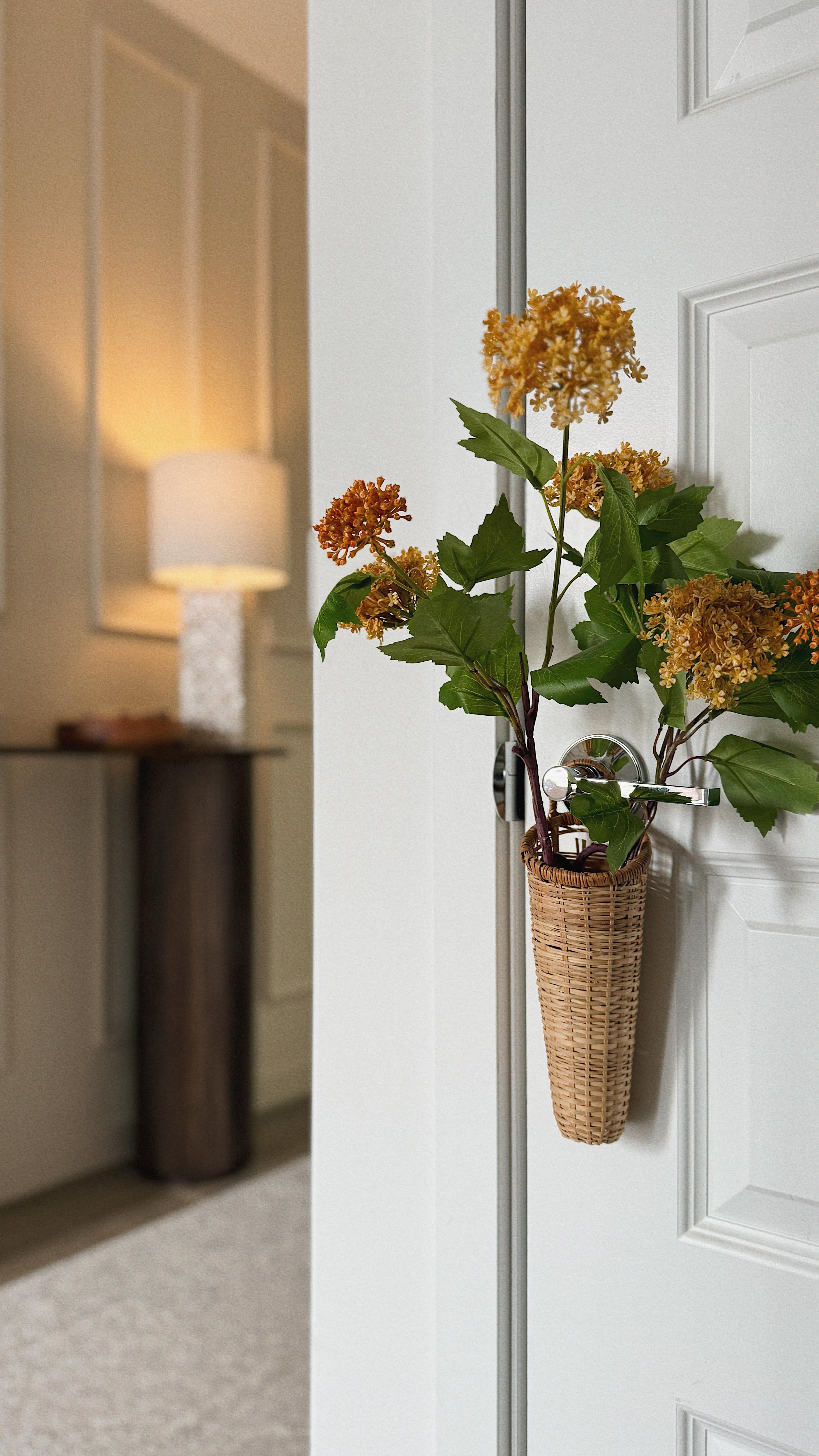 when I first saw these adorable wicker baskets, I knew I needed to ...