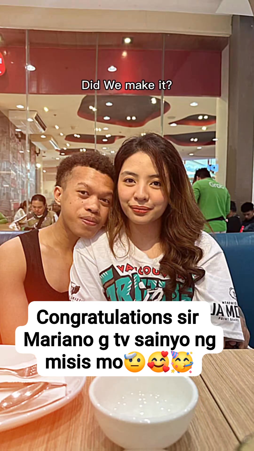 Congratulations sir Mariano g tv sainyo ng misis mo🫡🥰🥳 # ...