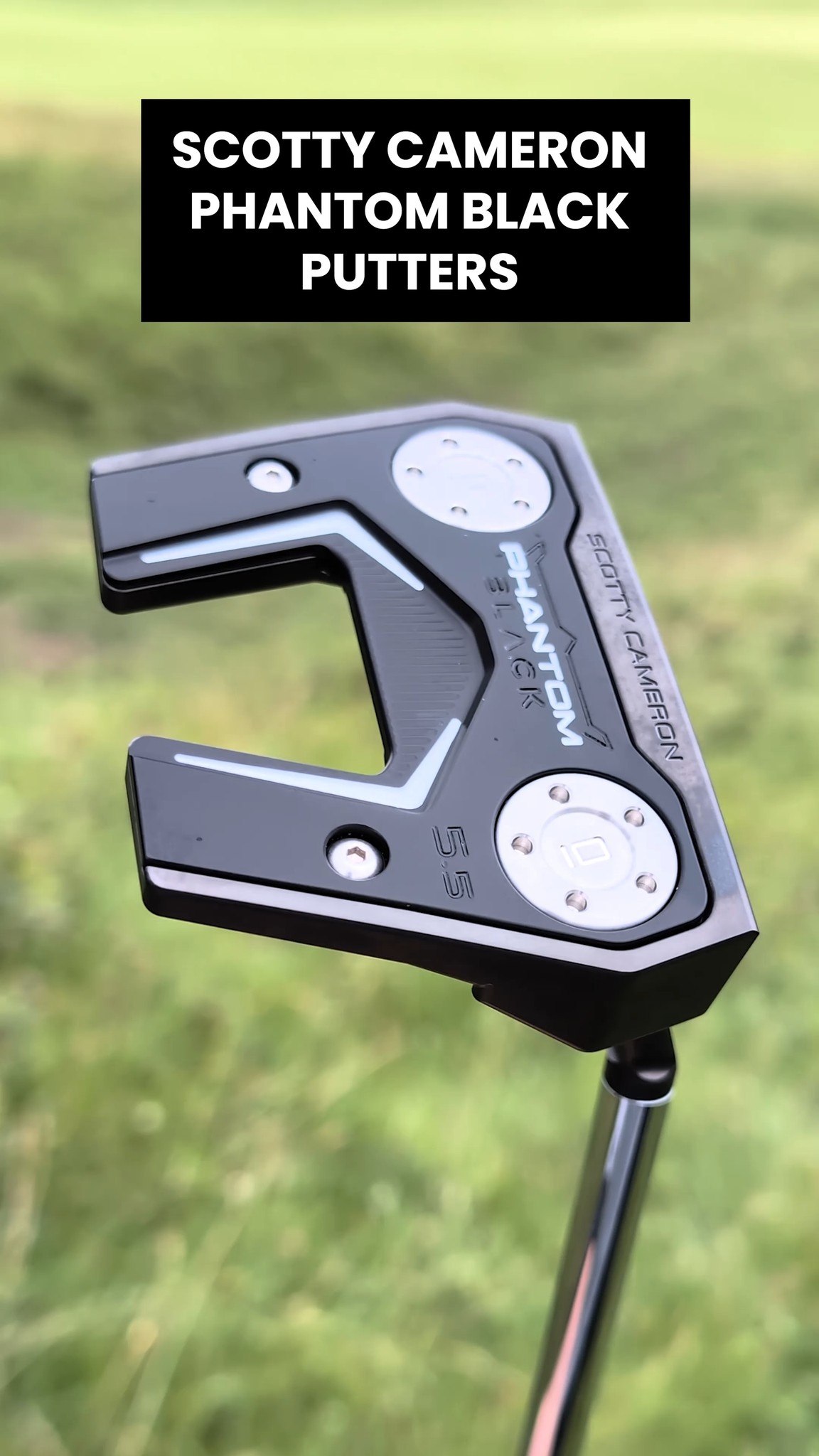 Impugnatura Scotty Cameron Paddle 11" Media Nero/Grigio Gomma Nuova