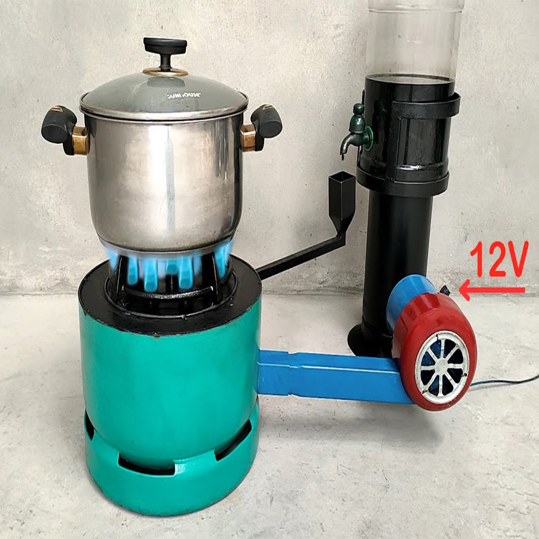 How to make a stove that burns waste oil and create a super powerful ...