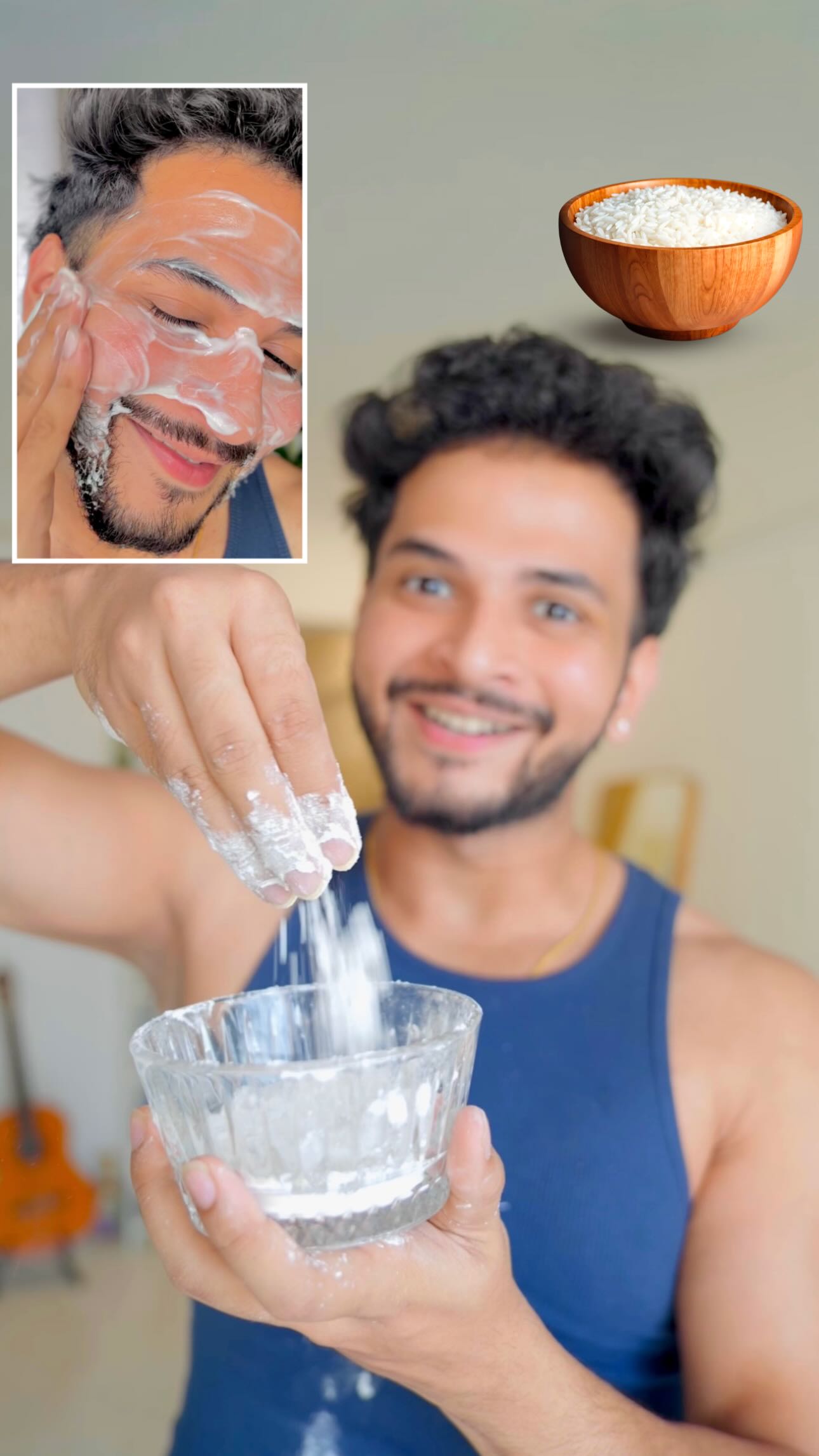 Rice flour = Secret glow formula 🌾 Rice flour gently exfoliates the ...