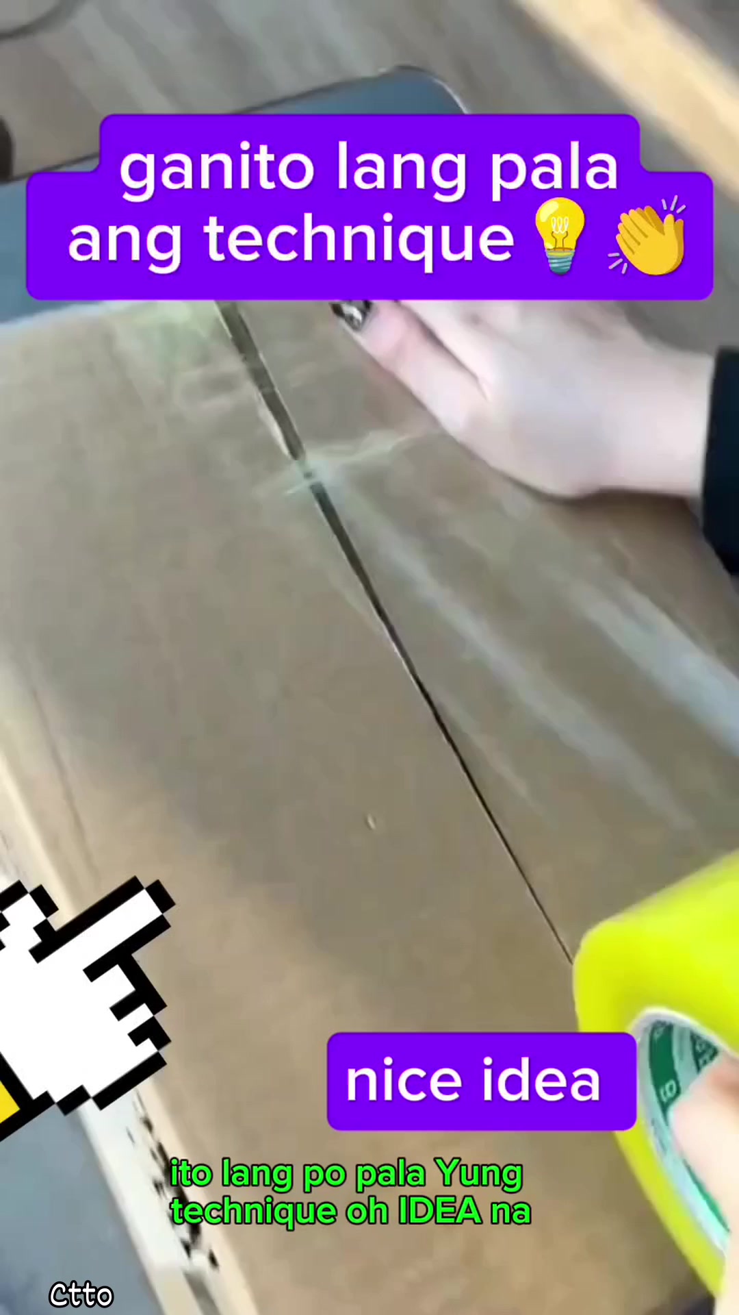 Ganito lang pala Yung technique sa packaging tape🤔💡 #maparaan # ...