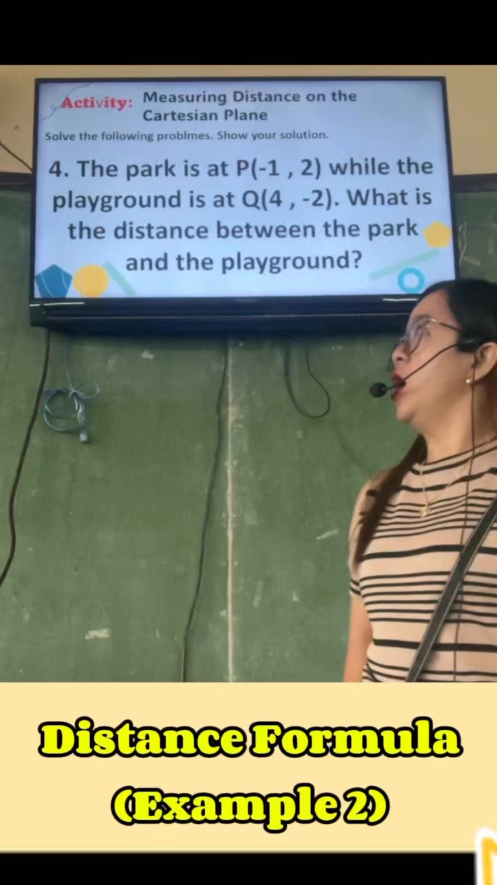 Distance Formula (Example 2) #mathematics #Math8 #mathtutor #mathlesson ...