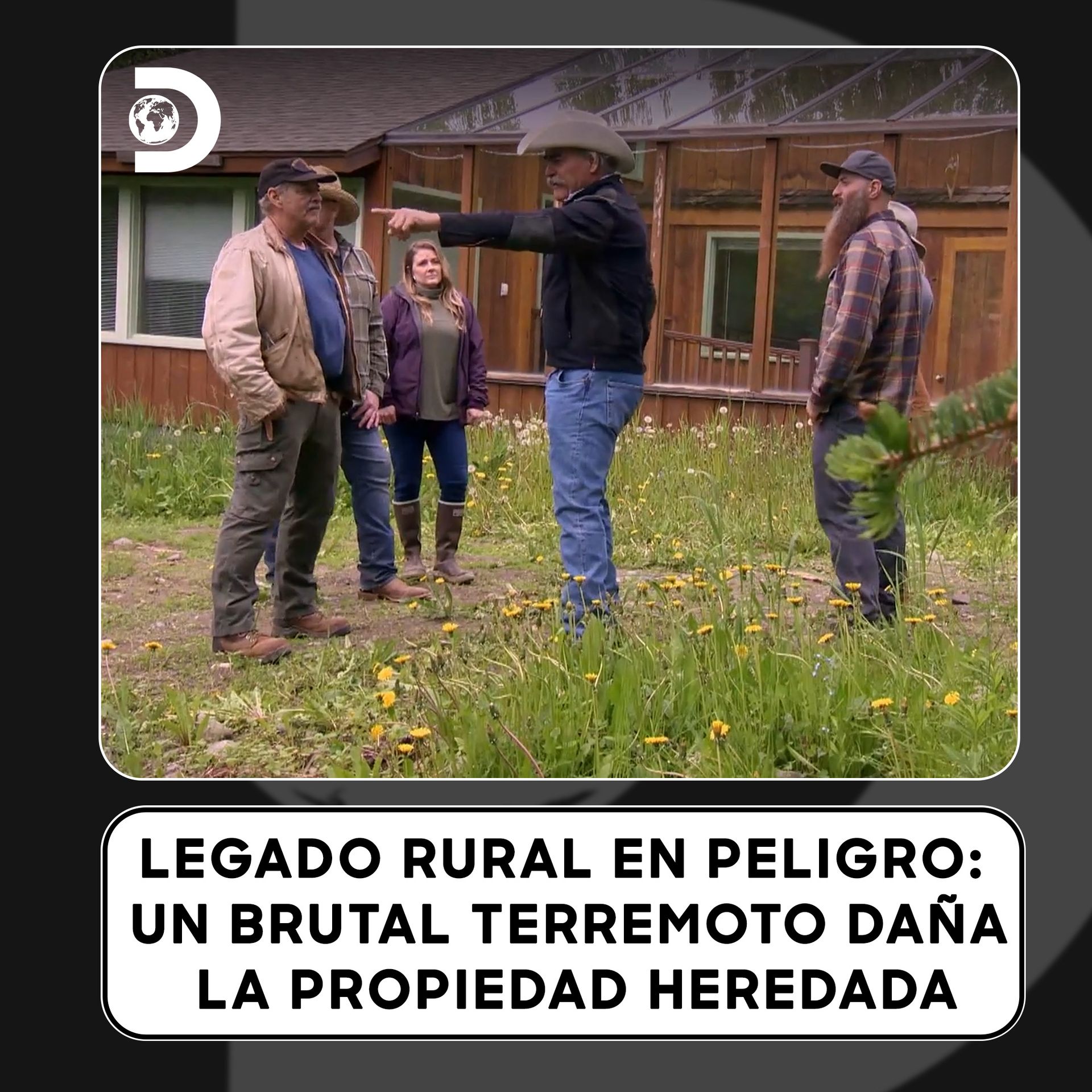Un brutal terremoto arruinó la propiedad. La familia Raney llega para ...