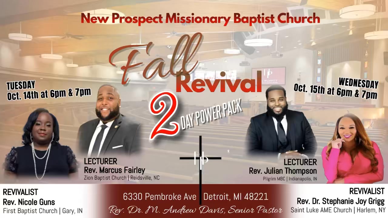 Join us for a Powerful 2-Day FALL REVIVAL | October 14th and October ...