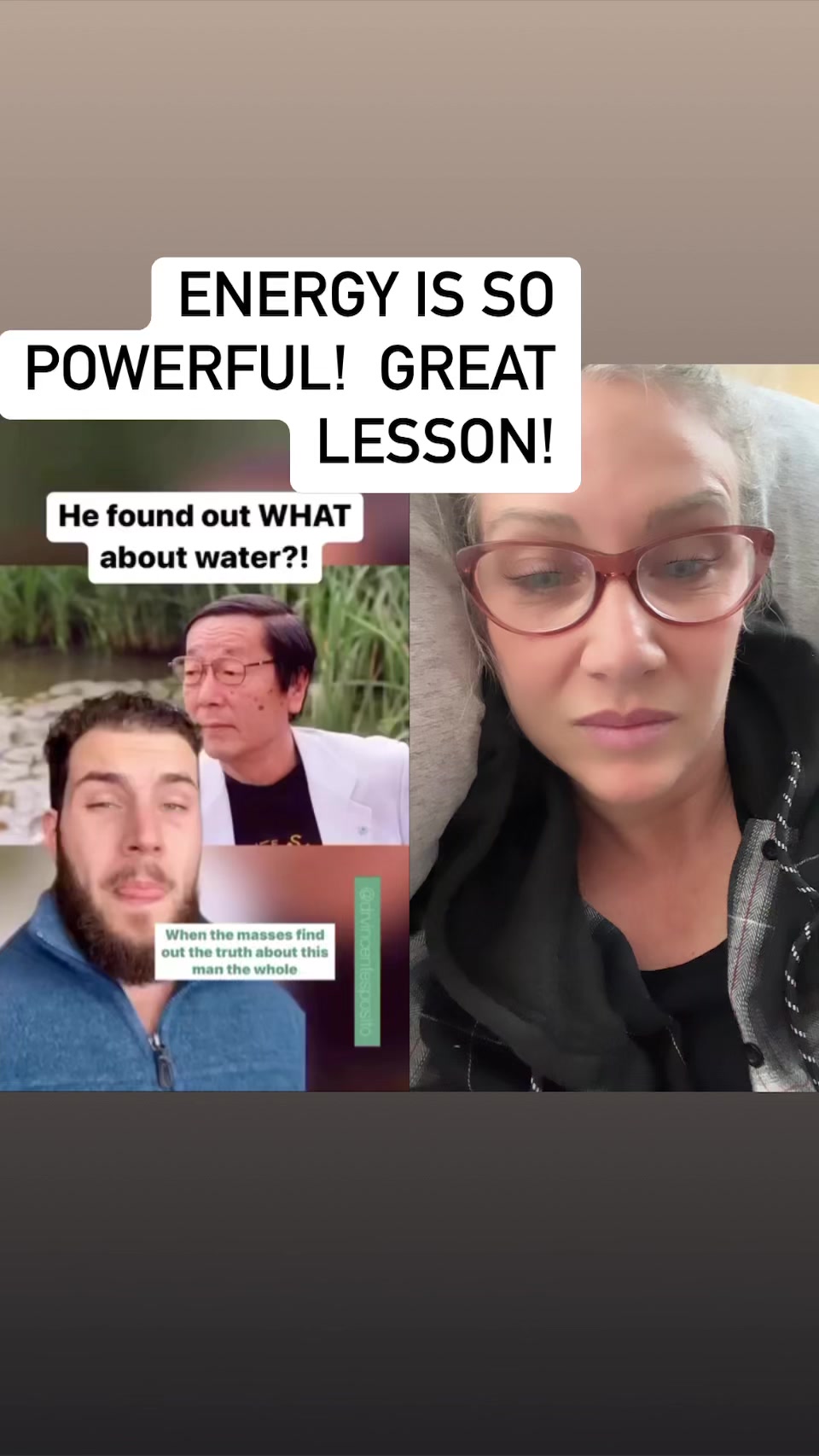 Your energy and words dictate so much power. Powerful lesson in less ...