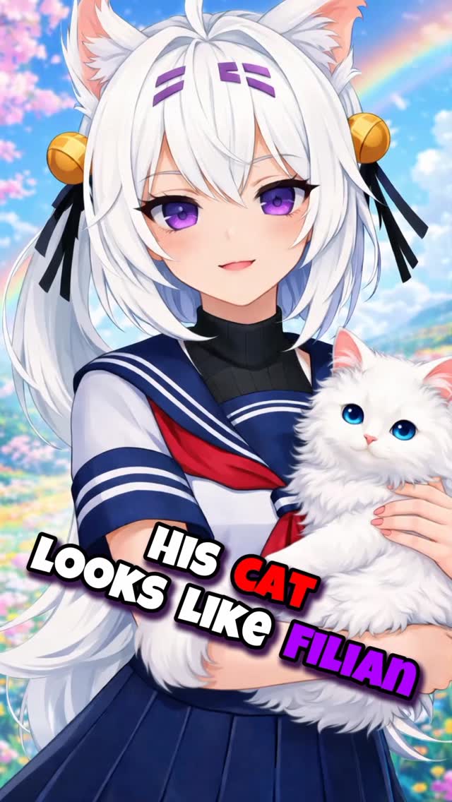 His cat looks like Filian 🐈 #filian #vtuber #cat | Filly IN | Facebook